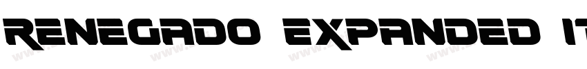 Renegado Expanded It字体转换